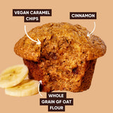 GoNanas Salted Caramel Oat Flour Banana Bread Mix, Suitable for Plant Based Vegan Diets, Gluten Free Dairy Free Snacks, Healthy Snacks For Adults, Muffin Mix, Nut Free, Cupcakes Dessert, NON-GMO, 1pk