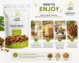 Julia's Organic Tiger Nuts (37 oz | Raw Snacks) Premium Raw Tiger Nuts | Gluten Free Snack, Non-GMO | Prebiotic Fiber | Paleo Friendly | Low