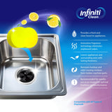 Garbage Disposal Cleaner and Deodorizer Tablets - Kitchen Sink Cleaner and Deodorizer, Septic Safe, Lemon Scent, Removes Odor-Causing Residues (12