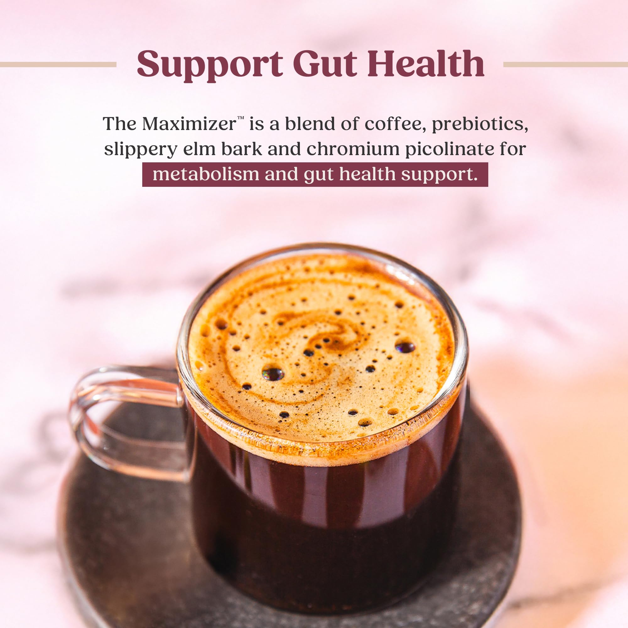 Bulletproof Maximizer Ground Coffee with Prebiotics, Metabolism and Gut Health Support, Clean Coffee Tested for Toxins, Medium-Dark Roast, 10 oz
