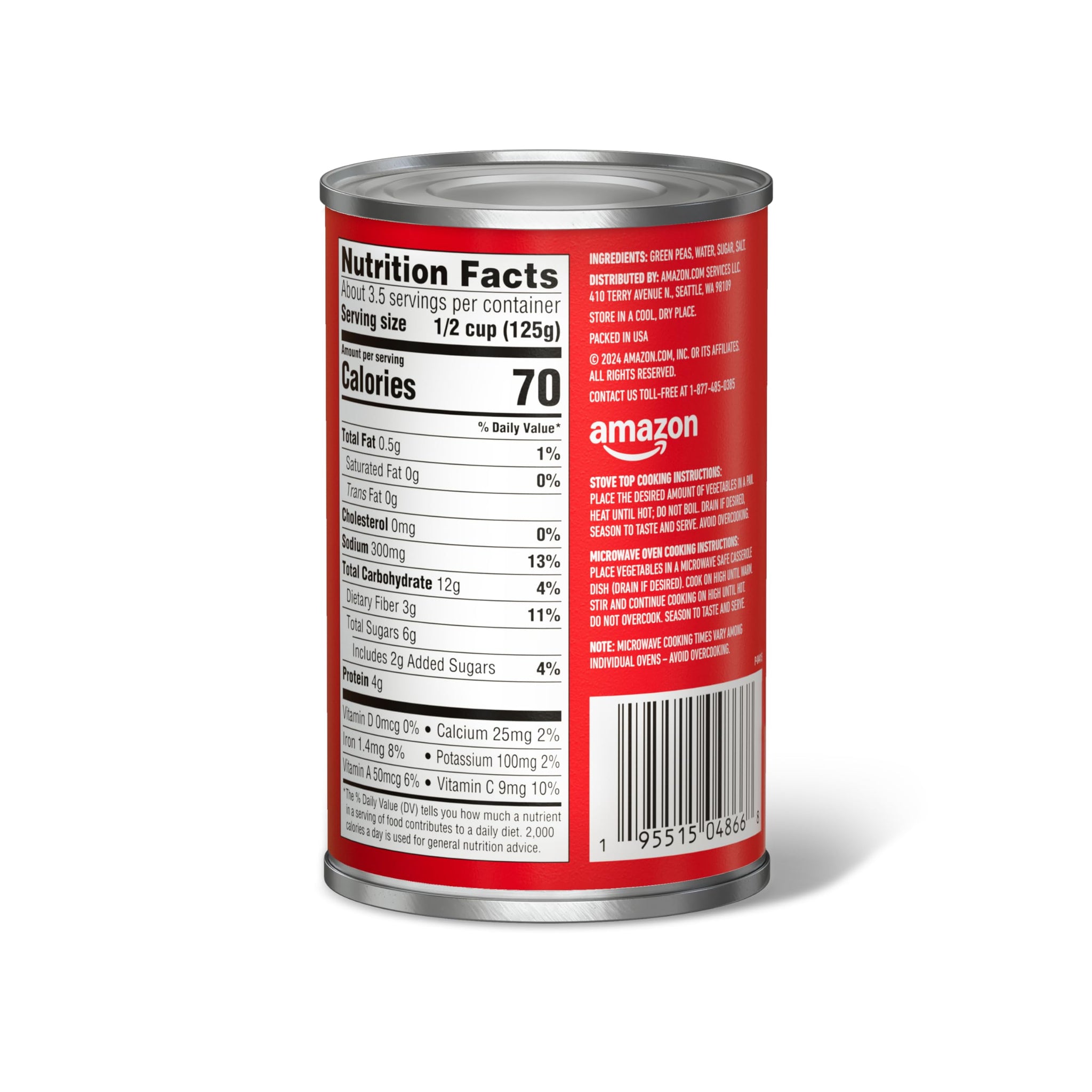 Amazon Saver, Sweet Peas, 15 ounce (Pack of 1)