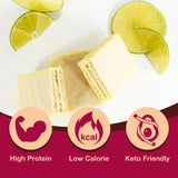 ProtiDIET Key Lime Pie Protein Wafer Bar - Low Sugar High Protein Snacks for Adults, Perfect On the Go Meal Replacement Bar and Nutritional Snack - 7
