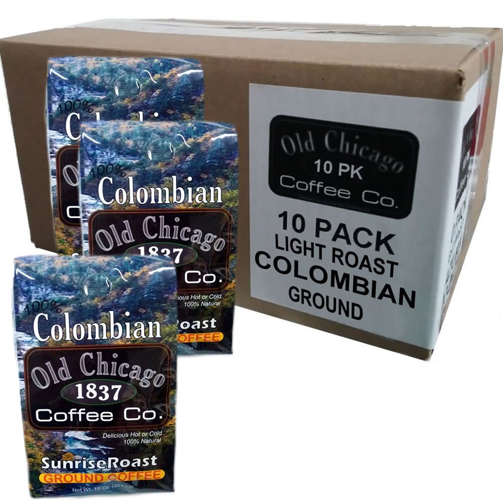 Bulk Lot Case - Gourmet Colombian Ground Coffee - Old Chicago Light Roast
