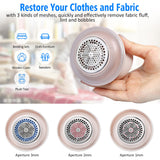Rechargeable Fabric Shaver, Uluker Lint Remover Sweater Defuzzer Lints Fuzz Remover Depiller with 6-Leaf Blades for Removing Clothes Fuzz, Lint Balls