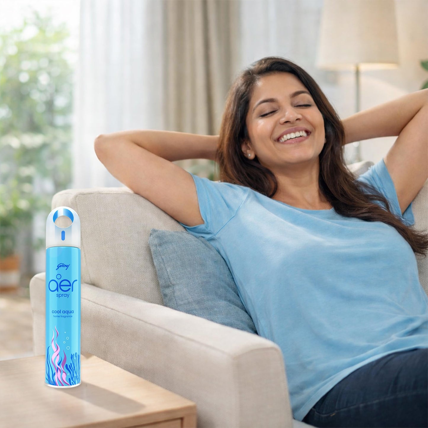 Godrej aer Home Air Freshener Spray - 300 Ml Cool Surf Blue