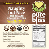Pure Bliss Organic Granola (Chocolate Peanut Butter) Vegan, Gluten Free, Non-GMO, Best Tasting Natural Healthy Vegan Snack, Hand Made Delicious