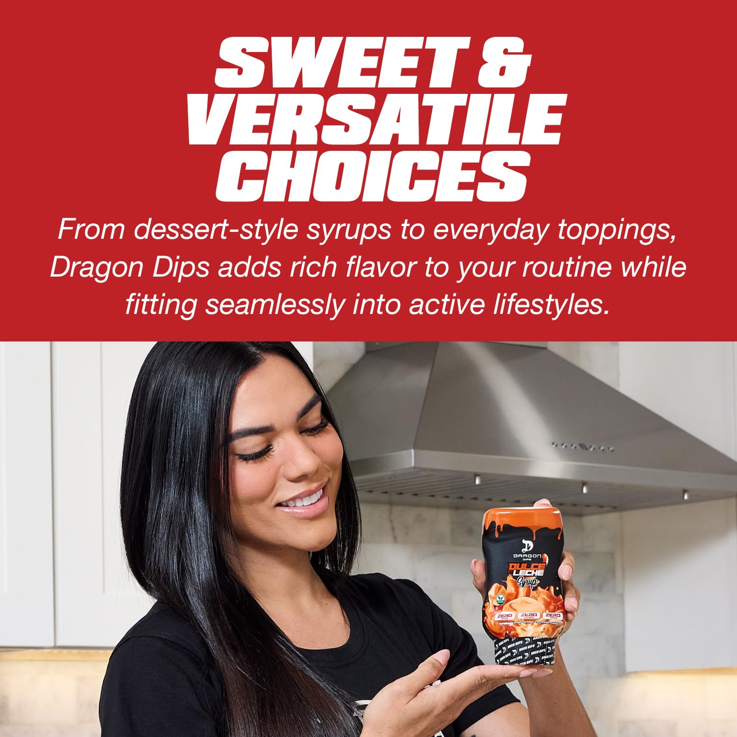 Dragon Pharma Dragon Dips, Dairy and Gluten Free, Low Calorie Syrup, Zero Sugar, Perfect for Desserts (Honey)