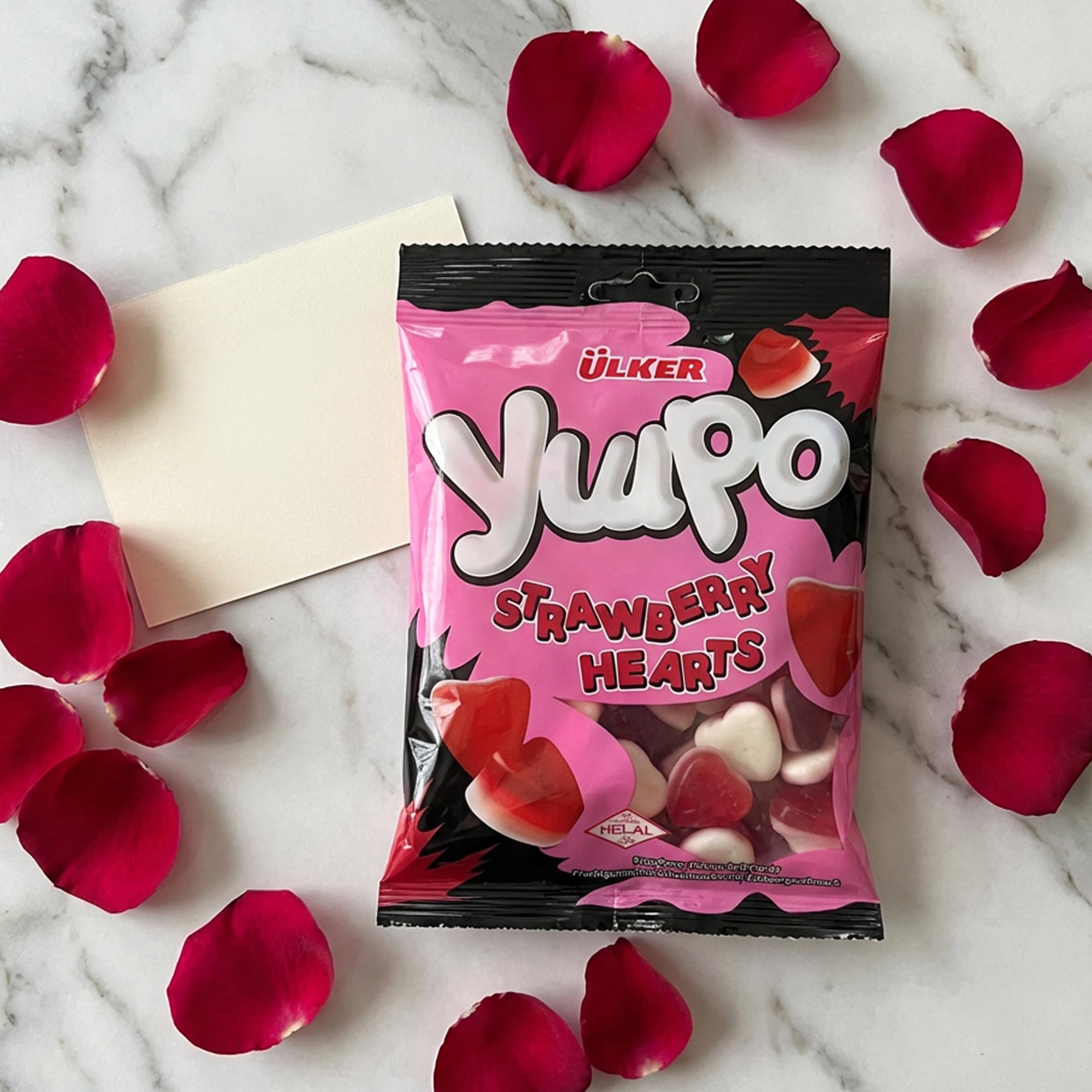 Ceres Gourmet Heart Shaped Gummy Candy 24 Pack (2.82 oz Each), Strawberry Flavored Soft Chewy Gummi Hearts, Bulk Fruity Gummies and Candies