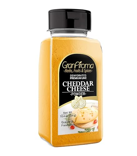 GranAroma Cheddar Cheese Powder, 10.4 oz, Sauces & Dips, Pure Cheese Flavor