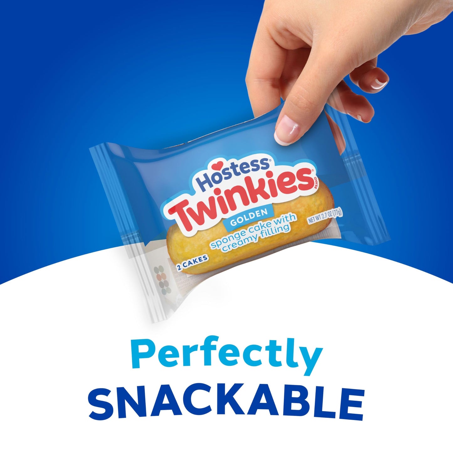 Hostess Twinkies Snack Cakes, Golden Sponge Cake with Creamy Filling, 2.7 Oz. Sleeve (2 Cakes)