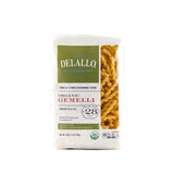 DeLallo Organic Gemelli Pasta, Made with 100% Semolina Durum Wheat Flour, Bronze Cut, Made in Italy, Non-GMO, Preservative Free, Vegan, Kosher