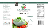 A Blend Above Cucumber Dip Mix, 1 oz, (3 Pack), Gluten-Free, No MSG, All Natural, No Preservatives, Vegetable Dip, Keto Friendly, Low Carb, Easy