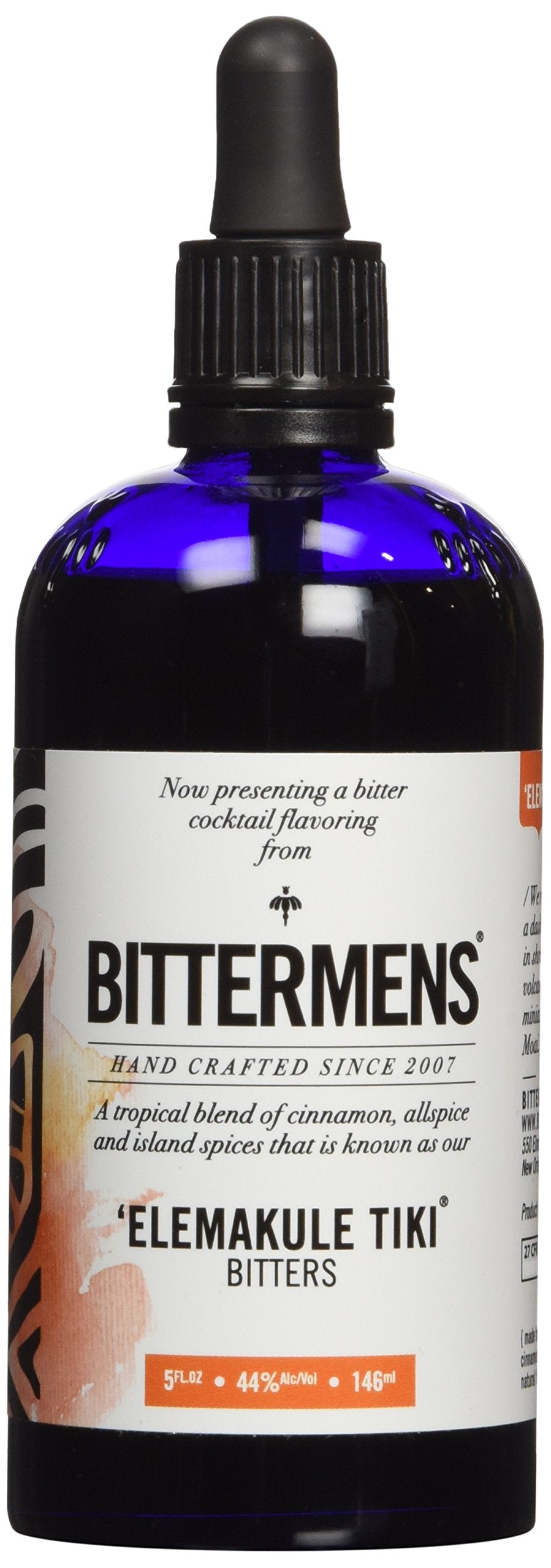Bittermens Elemakule Tiki Bitters, 5oz - For Modern Cocktails, A Taste of the Islands; Mix in Tiki Drinks as Well as Cocktails Made with Dark Spirits