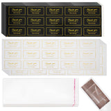 400 PCS Chocolate Bar Wrappers with 450 PCS Blessing Stickers, Self-Sealing Candy Bar Packaging for Homemade Chocolates, 2.4" × 7" Foil Wrap for Candy