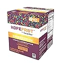 KOFEFRUT by beaniac Caffeinated Energy Drink, Lemon, Lightly Carbonated, Reduced Sugar, 80mg Caffeine, Polyphenols, Antioxidants, Vitamin C, 12 Fl Oz