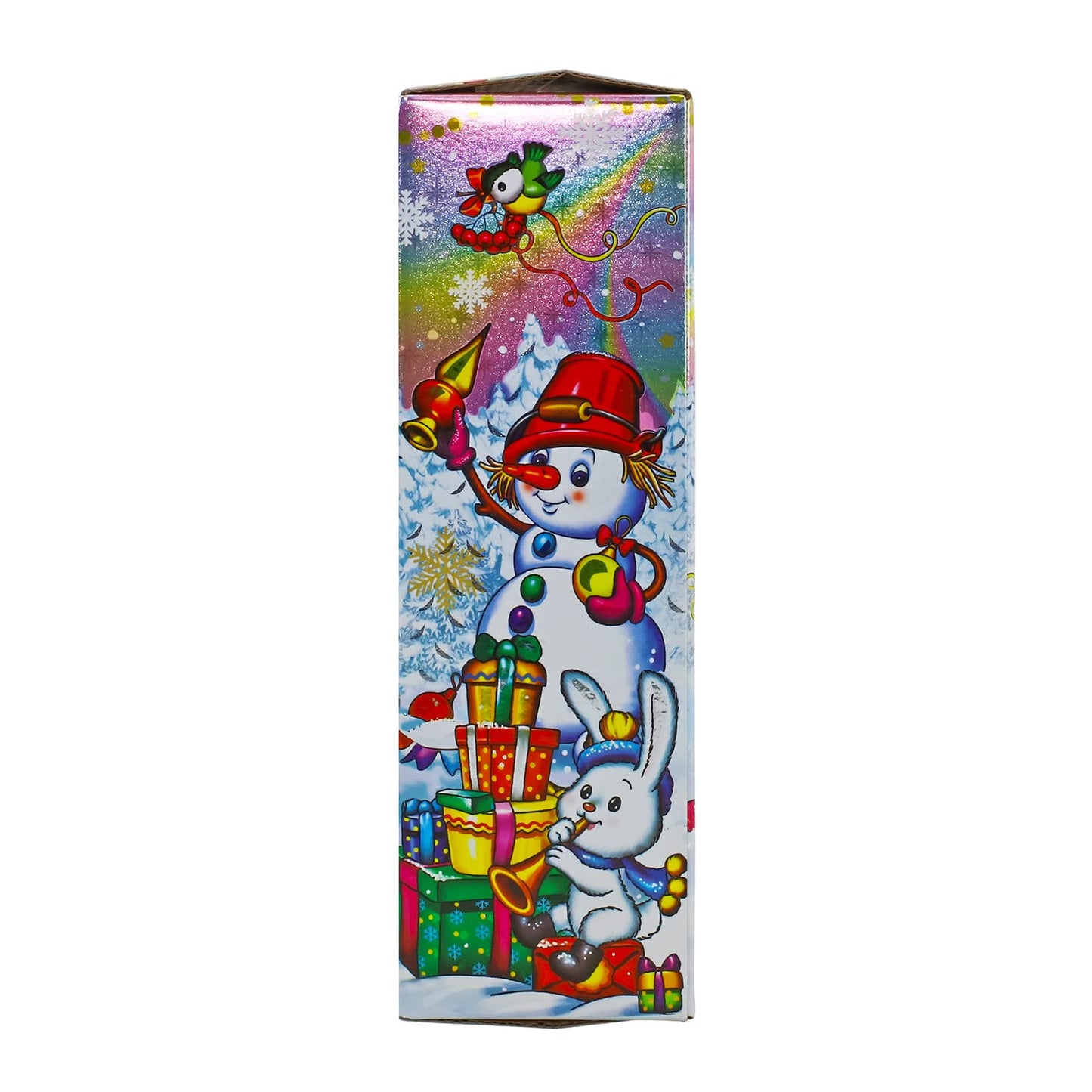 RUSA New Year's Candy Gift Russian Candy Mix Box - Assortment Chocolate Candy Mix - Variety of Russian Candy Cardboard Pack Box Little Squirrel