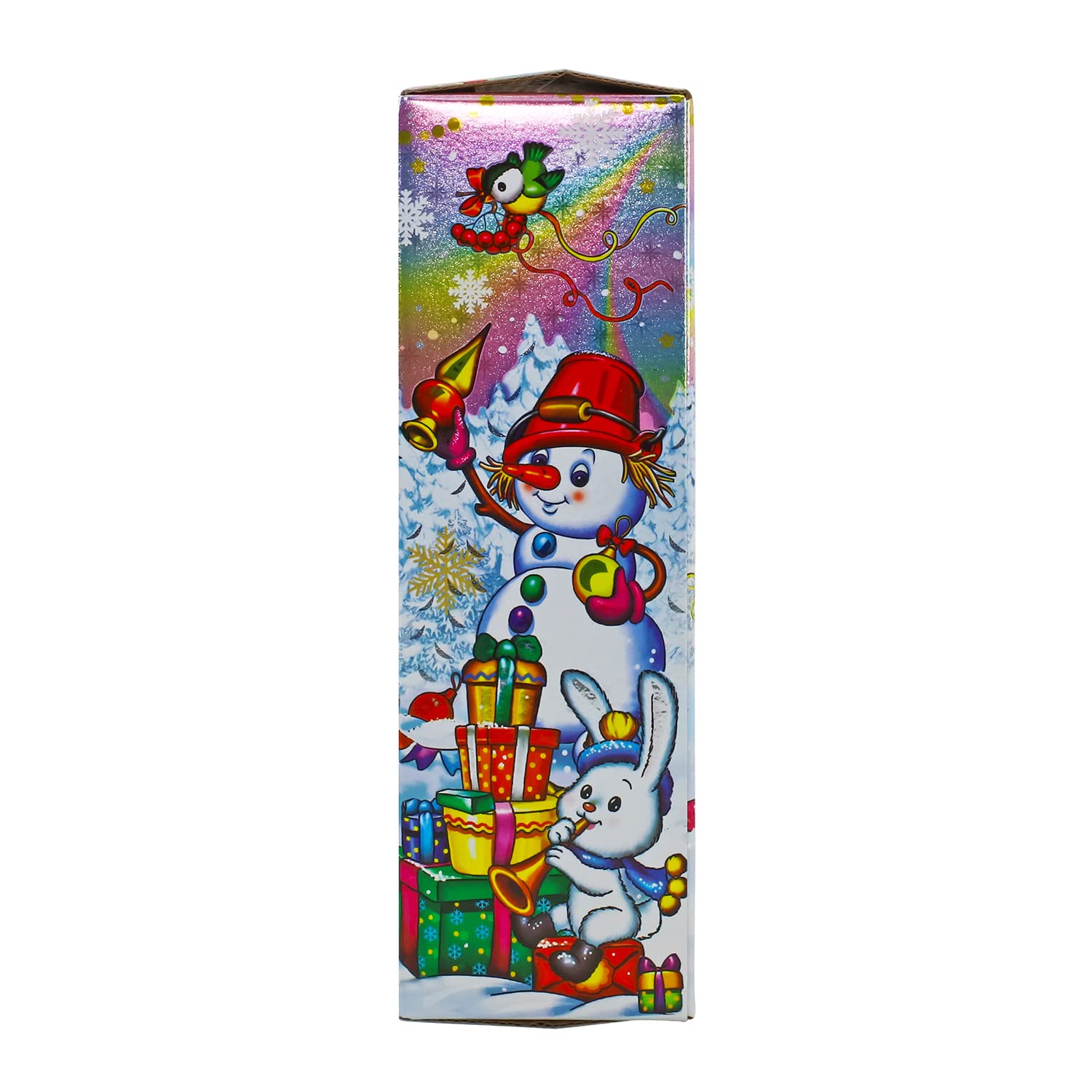 RUSA New Year's Candy Gift Russian Candy Mix Box - Assortment Chocolate Candy Mix - Variety of Russian Candy Cardboard Pack Box Little Squirrel