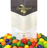 SweetGourmet Seedling Gumballs, 1 Pound Bag, Assorted Fruit-Shaped Bubble Gum with Candy Seeds, 45 Pieces, Kosher, Apple Orange Lemon Strawberry Grape