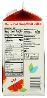 365 By Whole Foods Market, Ruby Red Grapefruit Juice, 52 Fl Oz