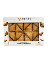 Cedar Pastries 16-Piece Traditional Triangle Baklava - Cashew, Almond & Walnut Assortment | Handmade Mediterranean Dessert | Kosher & Halal