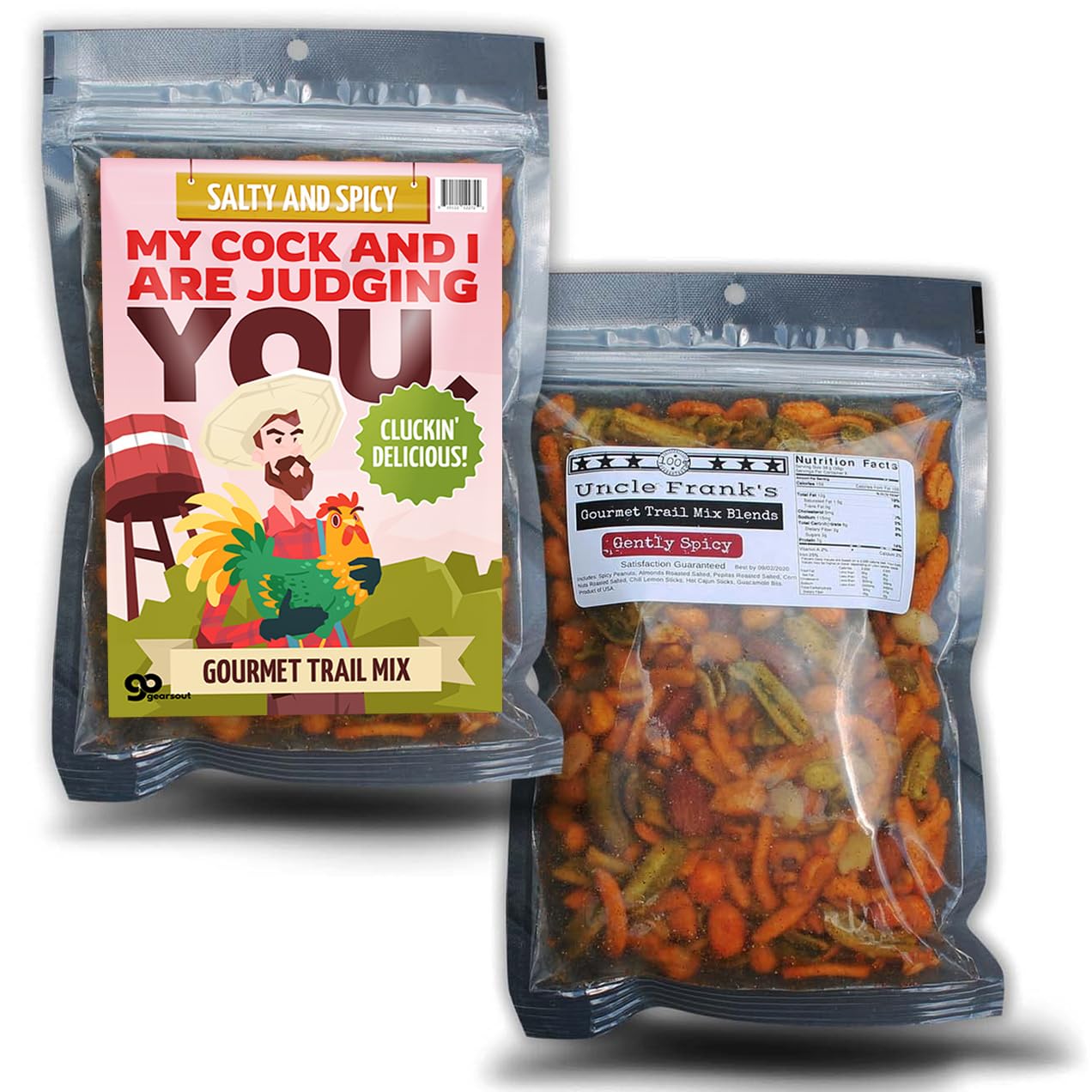 Savory and Spicy Cluckin' Delicious My Cock and I Judging You Trail Mix - Gourmet Nut Blend for Irresistible Snacking -Perfect for Satisfying Your