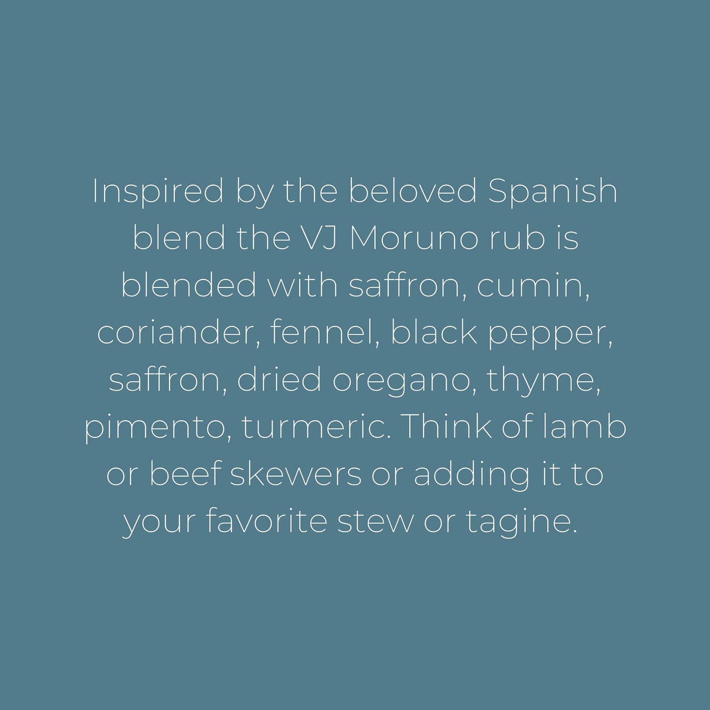 Villa Jerada, Moruno Premium Rub 1.76 oz - Andalusian Spice Blend, Spanish-Style Dry Rub, Aromatic and Savory complexity to Meats, Stews & Mushrooms
