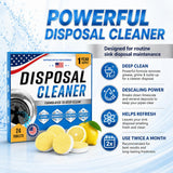 Garbage Disposal Cleaner Deodorizer Tablets, 24 Pack Foaming Disposal Cleaner Tablets, Sink Disposal Cleaner Garbage Disposal Freshener, Citrus