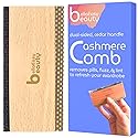 Cashmere Comb for De-Pilling Sweaters - Remove Pills, Lint, and Fuzz from Wool Garments - Dual-Sided Fabric Comb with Cedar Wood Handle