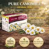 Tisan Chamomile (Daisy) Tea - 40 Individually Wrapped Tea Bags | Pure Aromatic Chamomile Flowers | Naturally Caffeine Free Floral Infusion | Soft