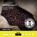 Apocalypse Coffee Roasters - The Bomb - Organic Whole Bean Coffee - Craft Roasted Bali Blue Moon Blend - Medium Roast - Smooth, Dark Chocolate