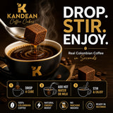 Kandean Coffee Cubes - 100% Colombian | Experience a new way to enjoy premium coffee instantly, made with hand-picked beans from the Colombian