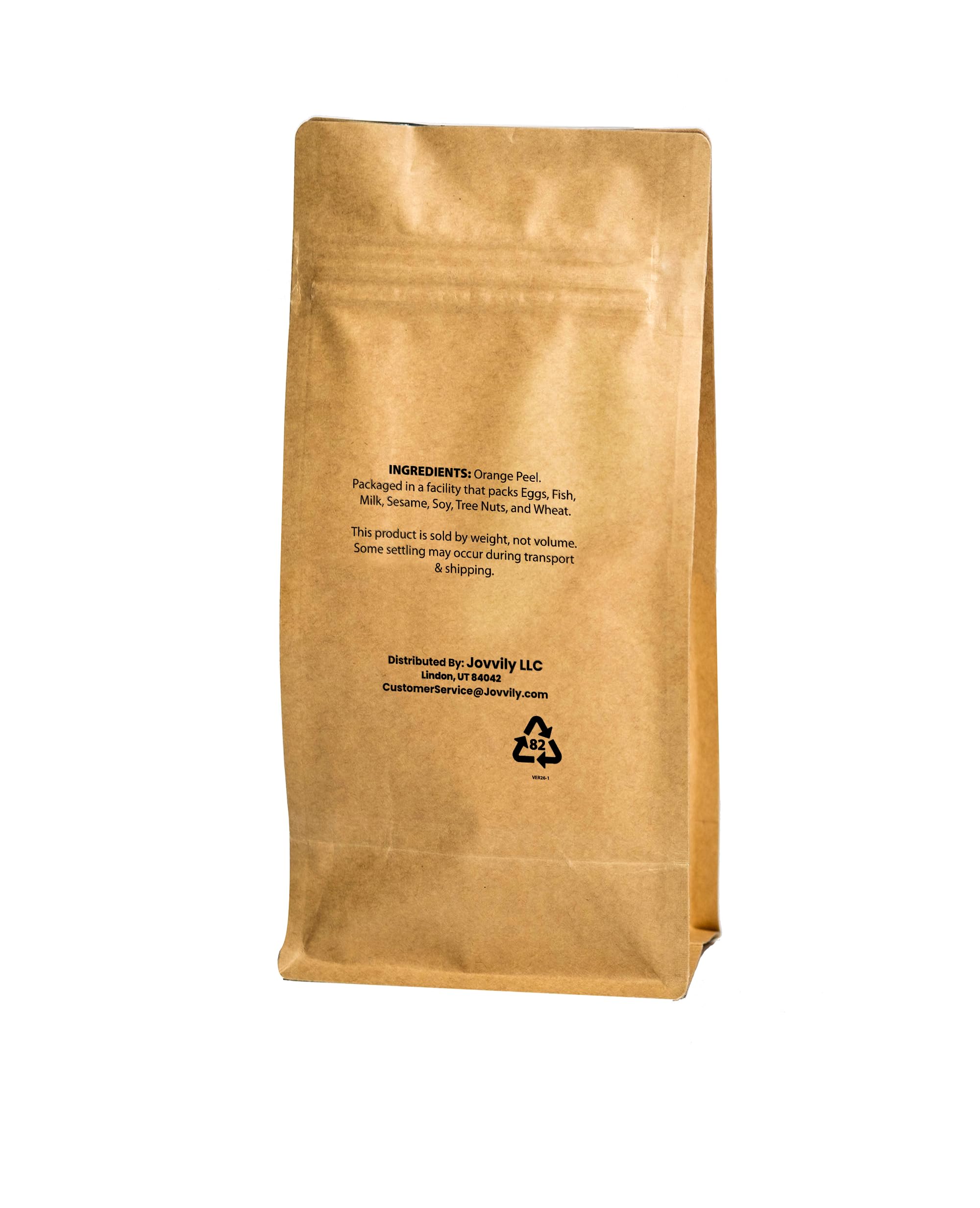Jovvily Orange Peel Granules - 2lb - Burst of Citrus - Dried Peels