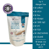 gfJules Certified Gluten Free Multigrain Biscuit & Breakfast Baking Flour | No Grit, Non-GMO, Vegan | Certified Top 9 Allergen-Free & Kosher | Corn-Free | 24 Ounces, Pack of 12
