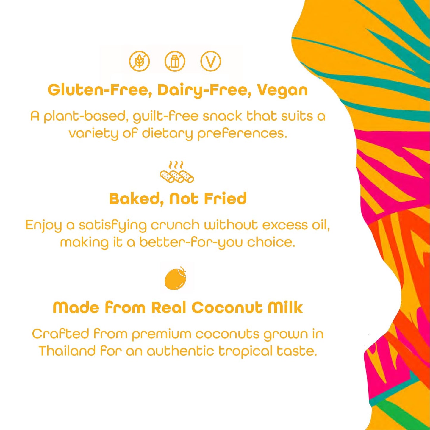 Thai Coco Chocolate Crispy Coconut Rolls 8 Bag (3.5 oz each) - Organic Tropical Snack, Vegan, Gluten-Free, Dairy-Free, Non-GMO, Light Fluffy Healthy