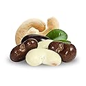 Gourmet Chocolate Covered Cashews Medley by Its Delish, 2 LBS Bulk Bag | Mix of Dark, Milk, and White Chocolate Coated Cashews - Chocolate Cashew Nuts