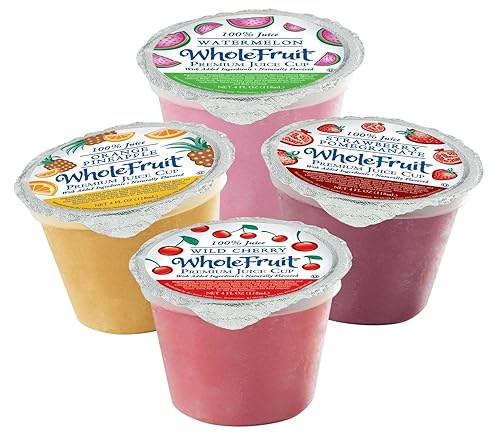 Whole Fruit Strawberry Pomegranate Premium Juice Cup, 4 Ounce -- 96 per case.