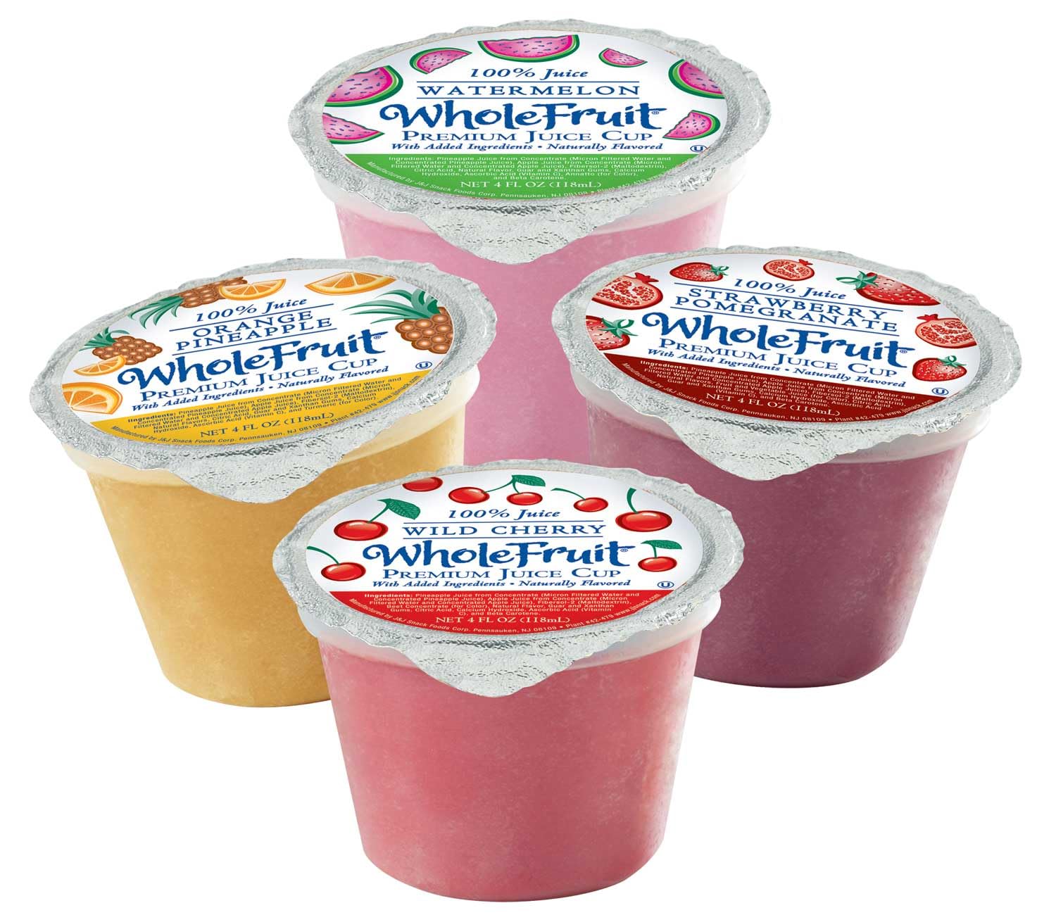 Whole Fruit Wild Cherry Premium Juice Cup, 4 Ounce -- 96 per case.
