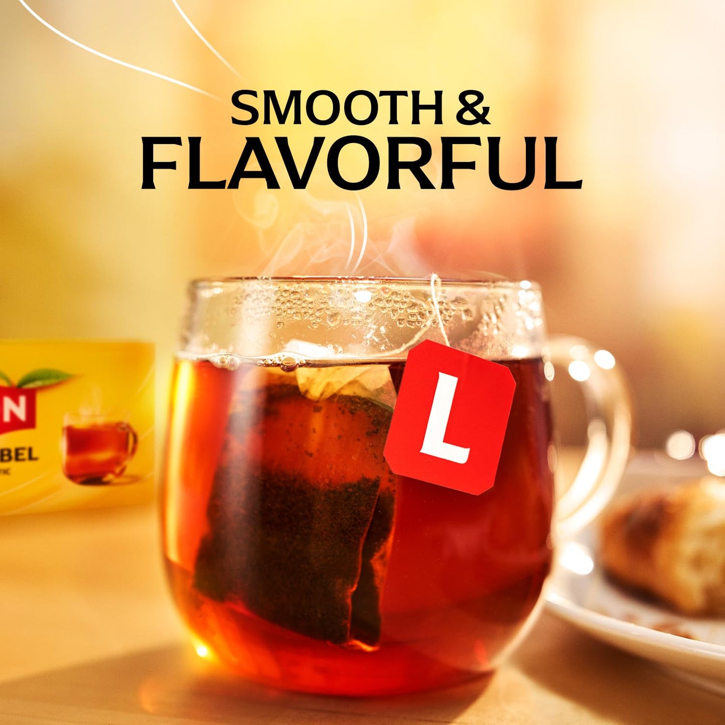 Lipton Decaf Black Tea Bags, Hot or Iced Caffeine Free Tea, 50 Tea Bags