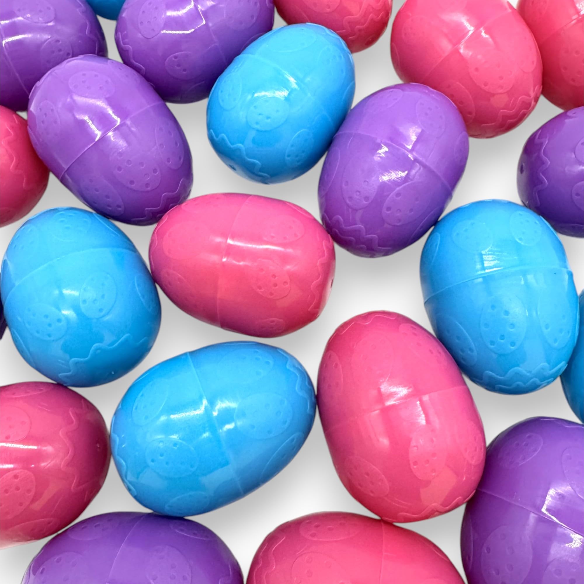 Klub Bulk Plastic Eggs Pre-Filled with Candy -24 cnt Great for Birthday's,Party's,Vendinig Machine's and Celebration Essentials with Assorted
