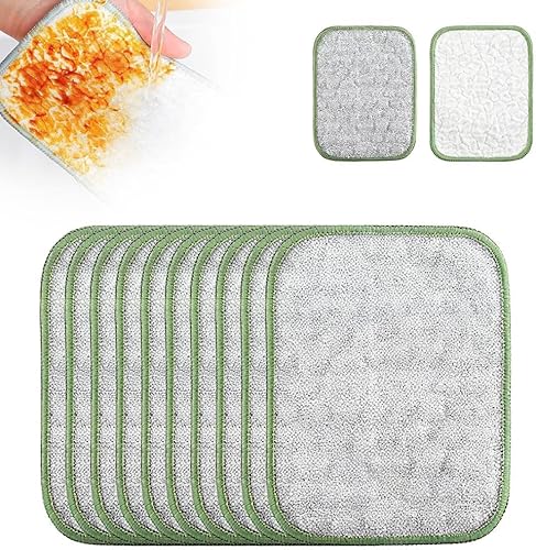 sncsiuw Multipurpose Wire Dishwashing Rags for Wet and Dry, 2026 Reusable Metal Scrubbing Pads Sponge Cloths Towels Clean, Non Scratch Wire Dishcloth