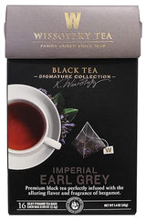 Wissotzky Signature Collection Imperial Earl Grey, (16 Silky Pyramid Tea Bags) Premium Black Tea