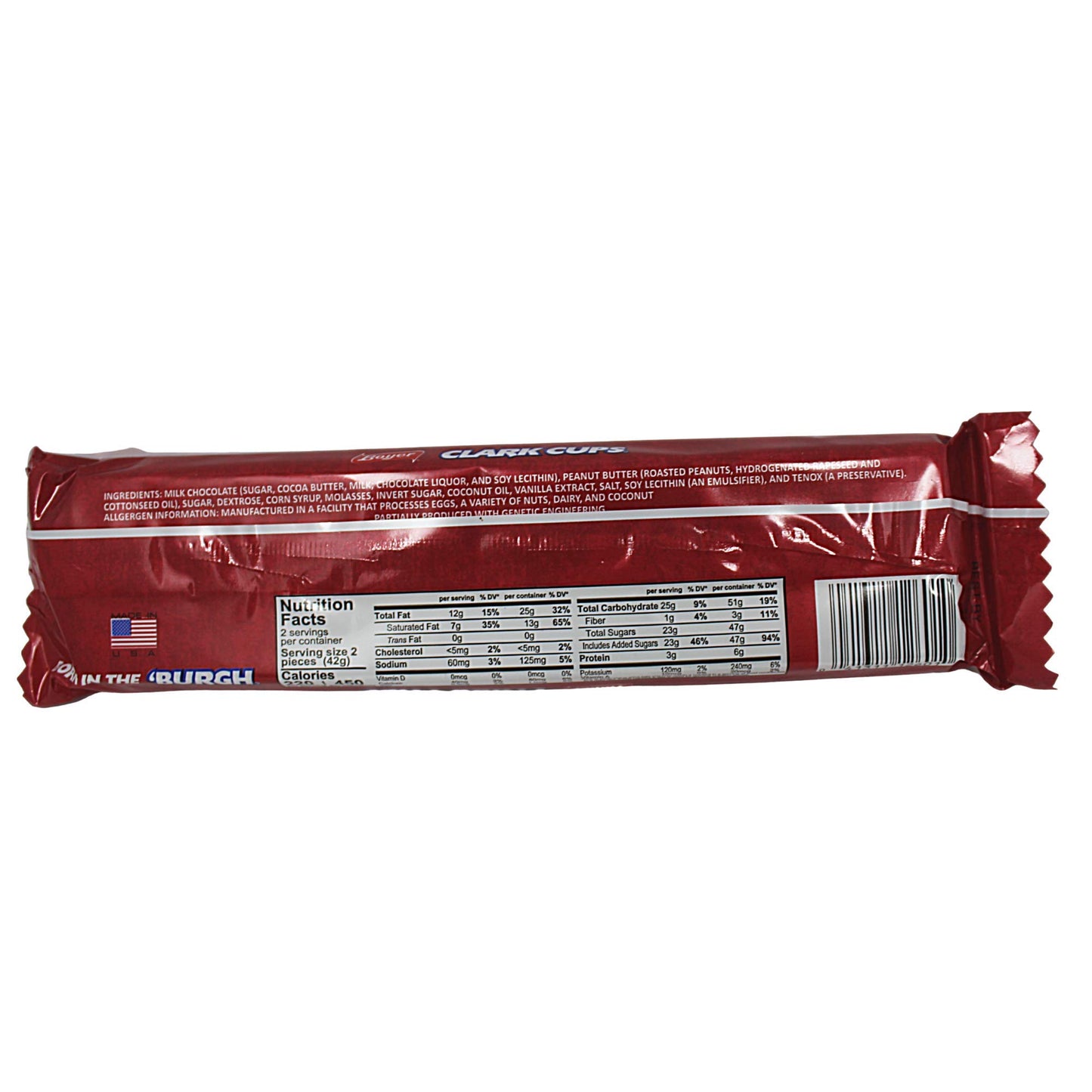 Boyer Clark Cups, Milk Chocolate Peanut Butter Bars With A Crunch, 3 Ounces, Pack of 3