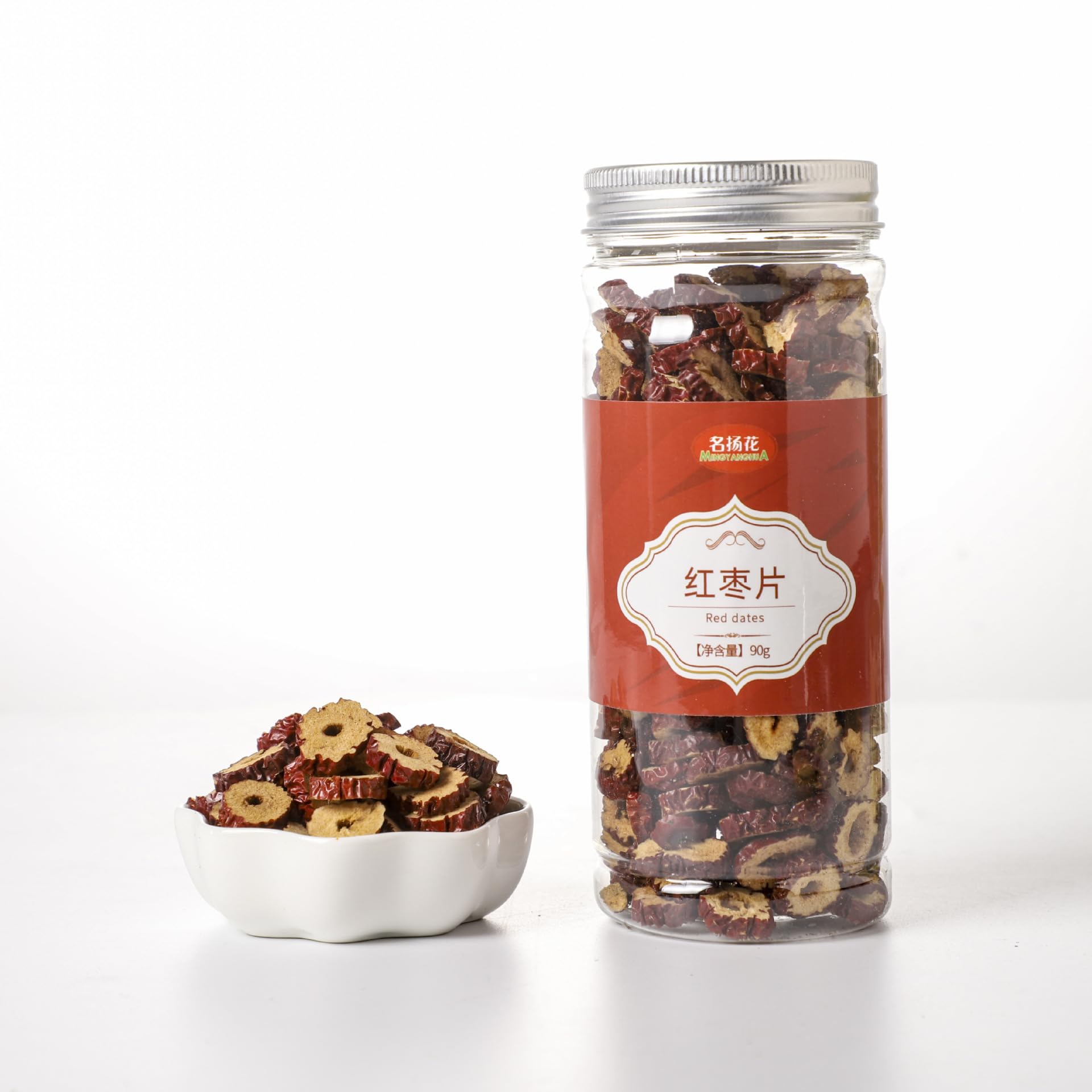 Zercumm China Herbal Tea 75 Selected Canned Lotus Leaf Lemon Slice Rose Honeysuckle Baby Chrysanthemum Wolfberry Tea (Sliced jujube 90g)