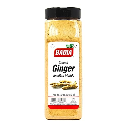 Badia Ground Ginger Powder, 12 oz - Fresh, Aromatic, Ground Ginger Root