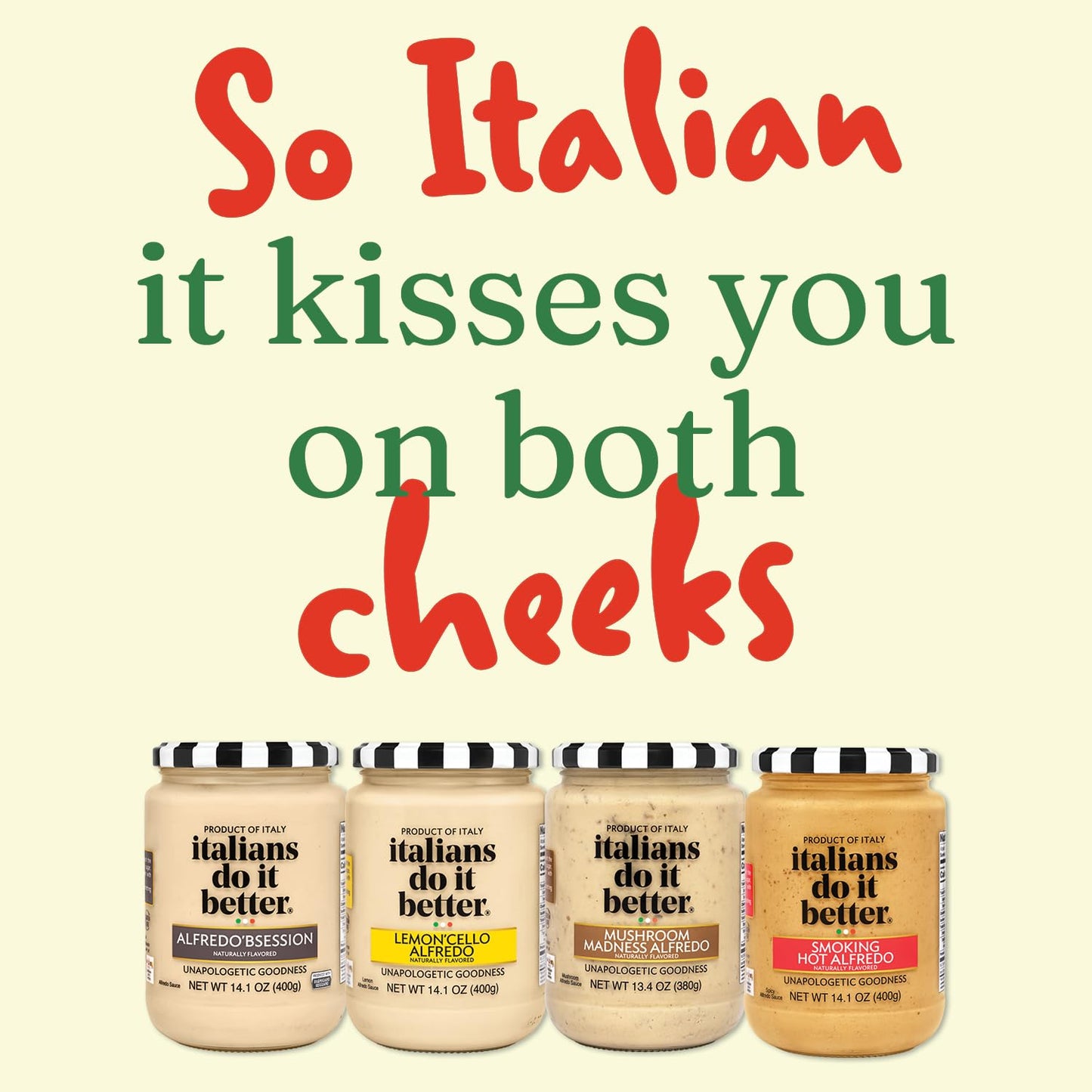Italians Do It Better Alfredo Sauce (Variety 4 Pack)