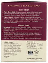 Teeccino Chicory Roasted Herbal Tea Sampler Pack (French Roast, Hazelnut, Vanilla Nut and Chocolaté), Caffeine Free, 12 Tea Bags (Pack of 2)