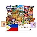 Filipino Snacks Box Variety Pack Assortment of 10 Authentic Food Products like Lucky Me, JackNJill, Skyflakes and more with Philippines Flag and Pride