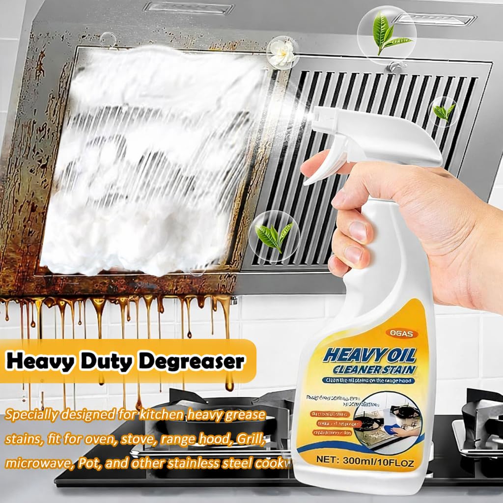 TIEDXIOY Heavy-Duty Degreaser for Kitchen Heavy Oil Stain Cleaning - Remove Dirt, Grime, and Grease from Oven, Microwave, stove top and other kitchen