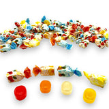 Fruit Filled Hard Candy, Delicious and Flavorful Gourmet Bon Bons Cherry, Orange, Strawberry, Pineapple, and Lemon 1.5 lbs Individually Wrapped
