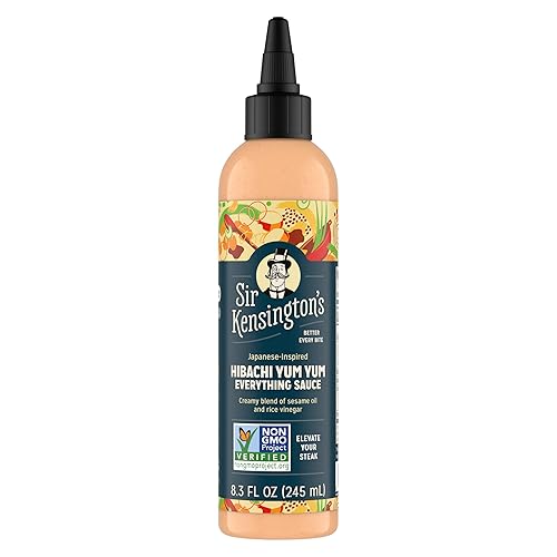 Sir Kensington's Everything Sauce Hibachi Yum Yum Sauce for Dressing Dipping & Drizzling Non-GMO Certified Humane Keto Gluten Free Kosher & Dairy Free